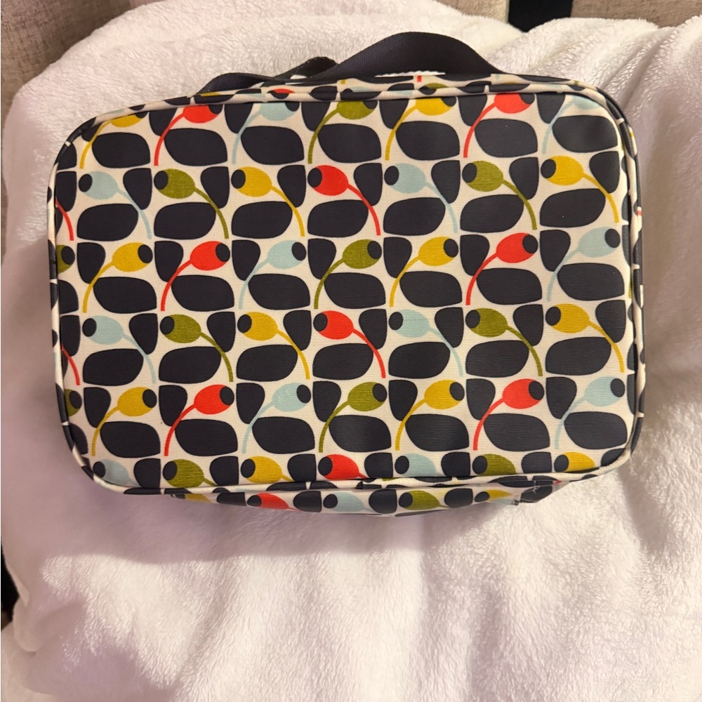 Orla Kiely X Target Multi Olive Tree Medium Travel Bag, Makeup Cosmetic Case